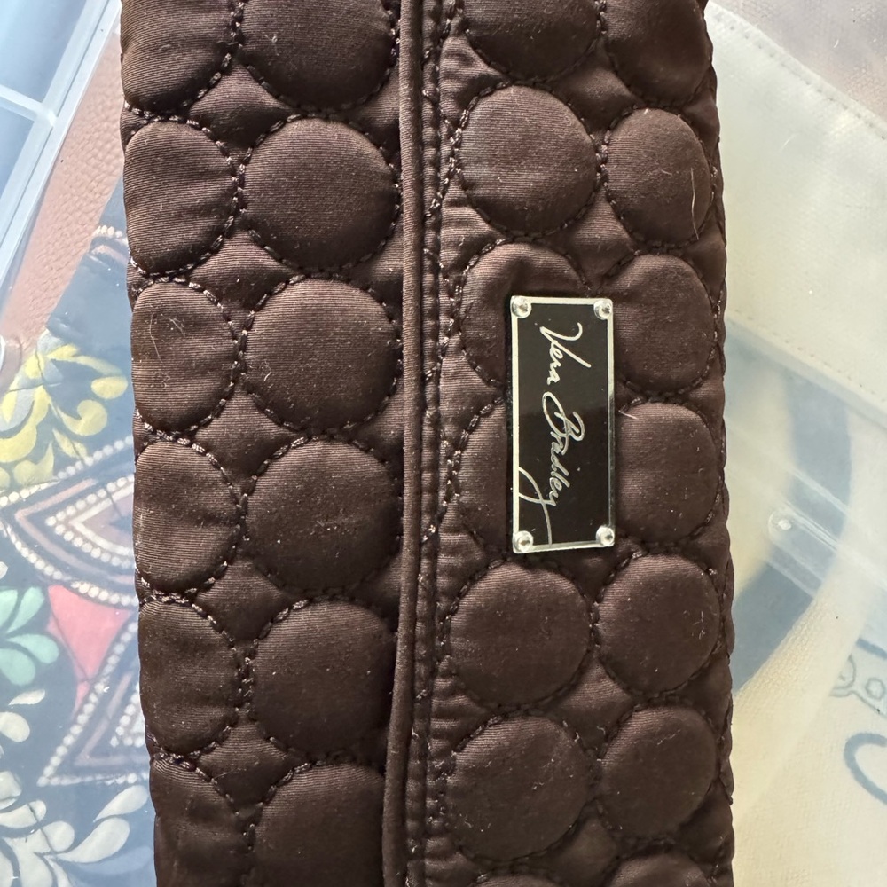Vera Bradley Chocolate Quilted bifold wallet